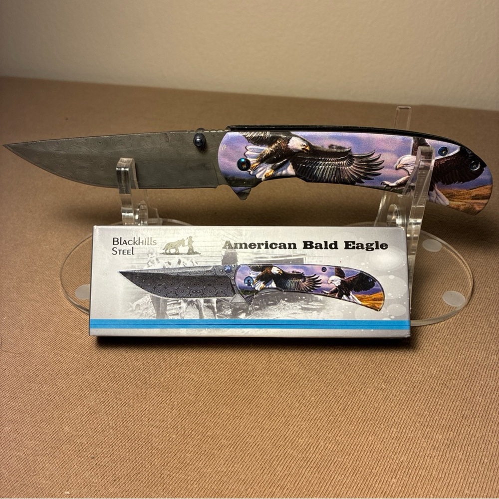 American Bald Eagle Knife - Purple